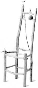 Miniature driftwood chair by Daniel Mack